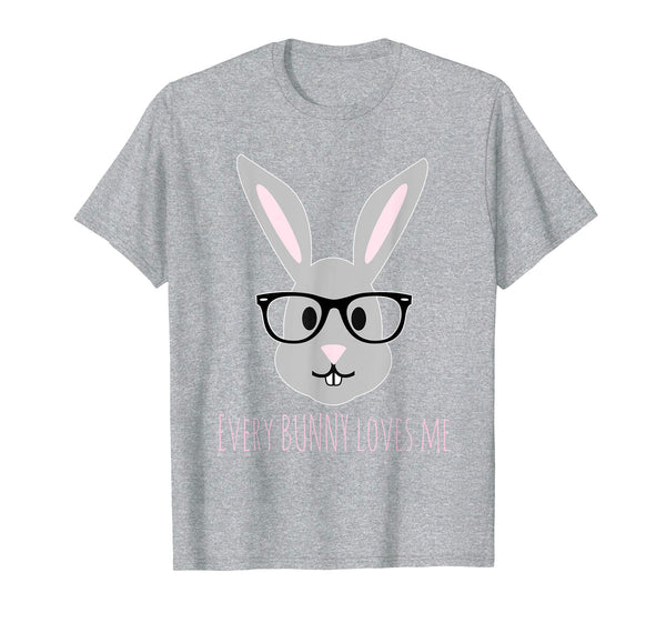 Happy Easter T-Shirt Cute Bunny Head with Glasses TShirt