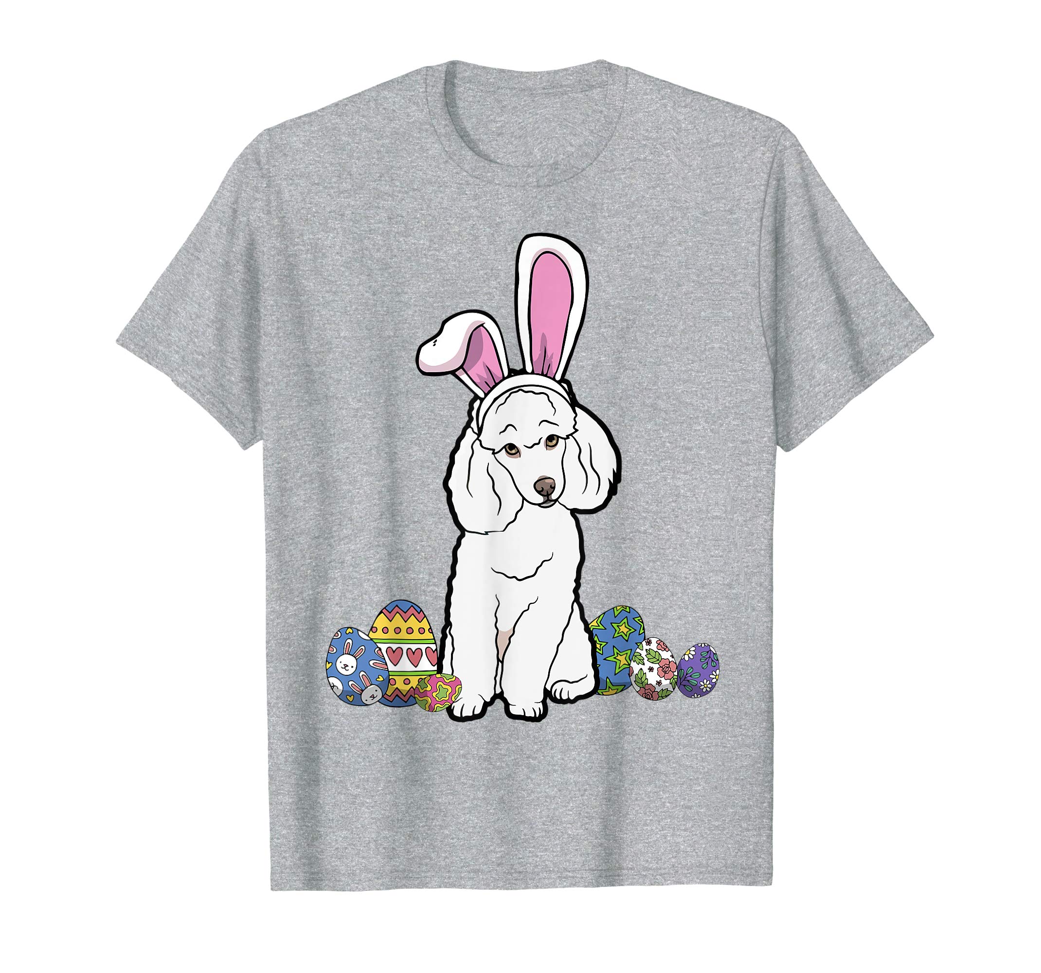 Poodle Dressed As Easter Bunny With Rabbit Ears T-Shirt