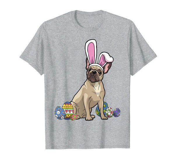French Bulldog Dressed As Easter Bunny Rabbit Ears T-Shirt