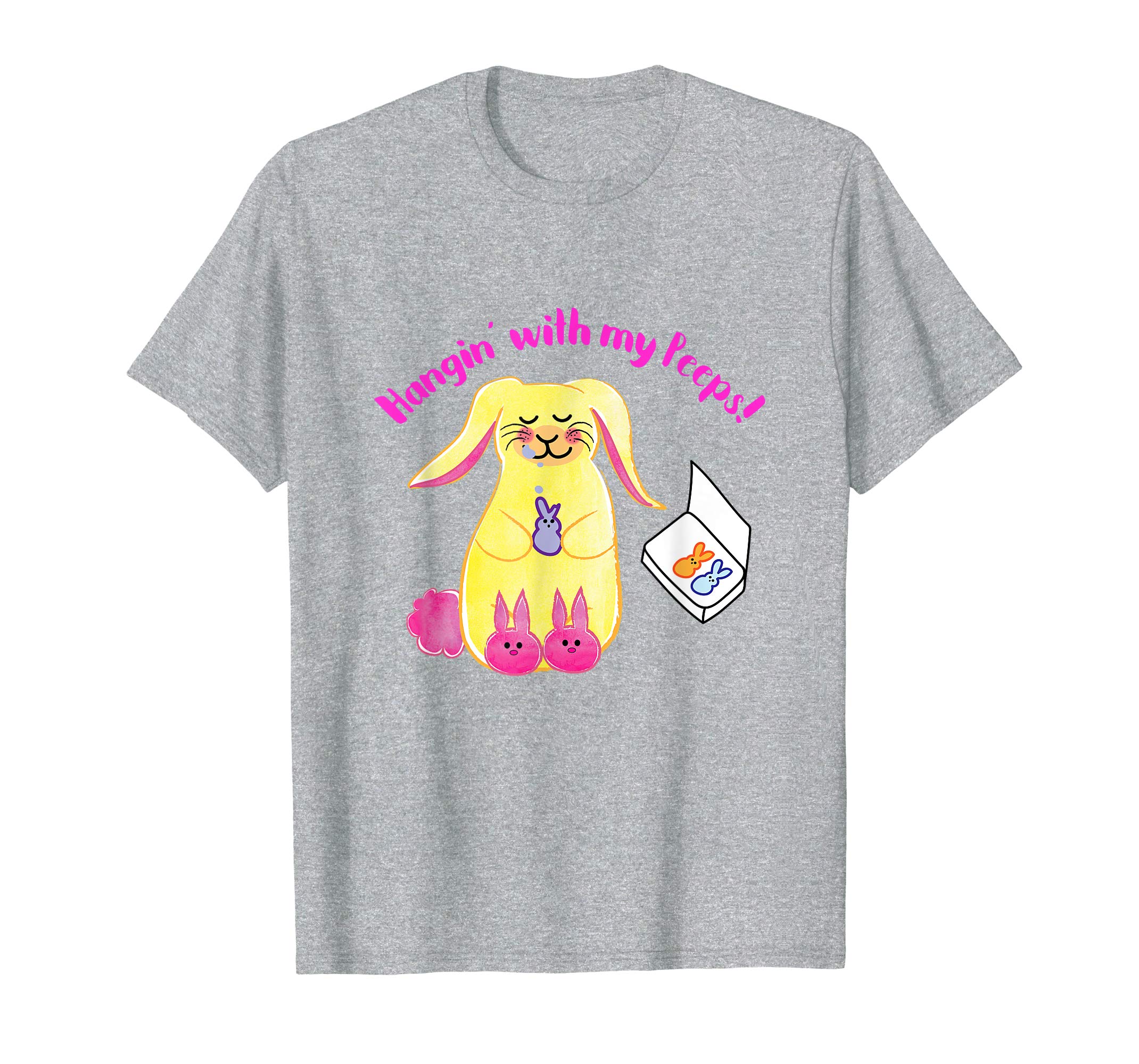 Hangin' With My Peeps Easter Shirt Fun Festive Tee