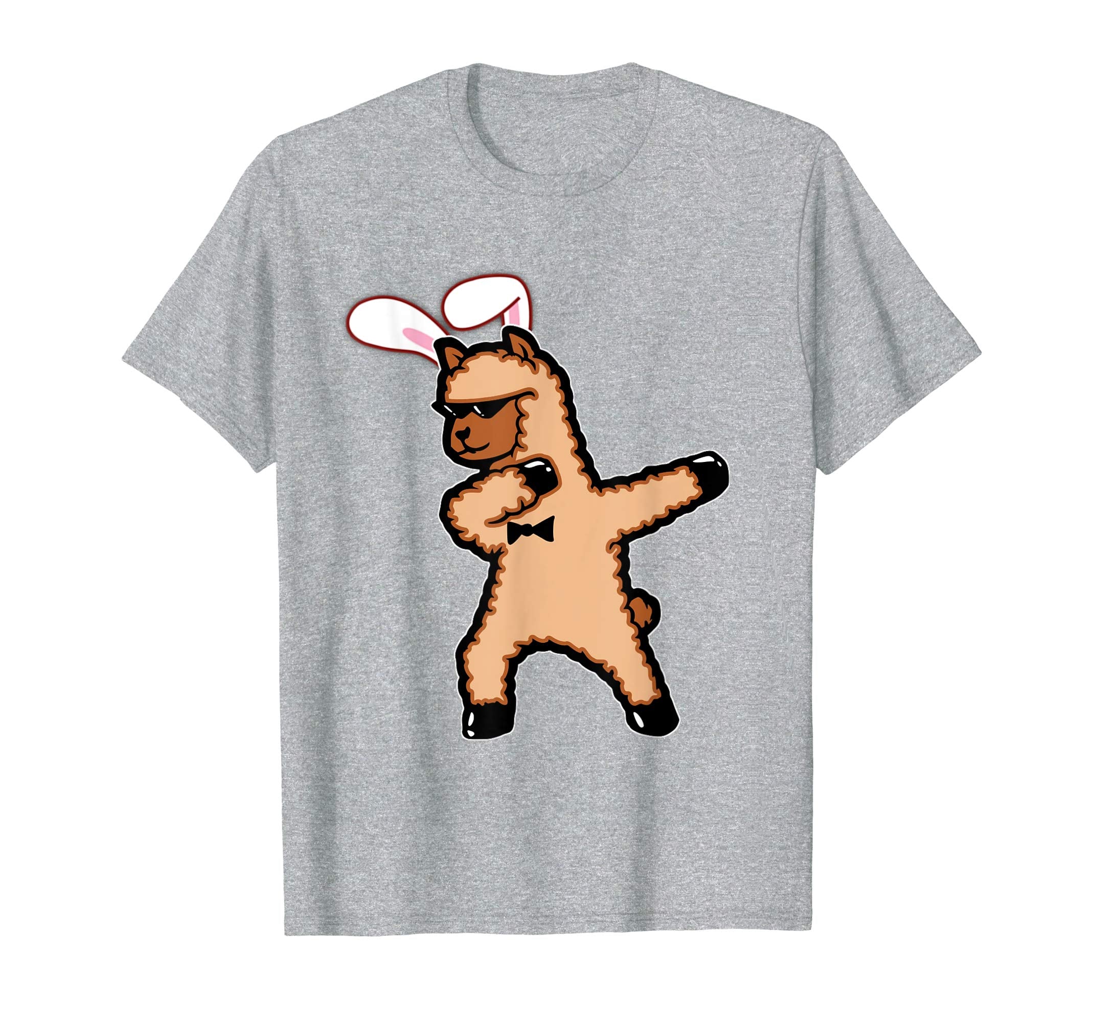 Easter Bunny Dabbing Llama Tshirt Rabbit Ears Animal Gift