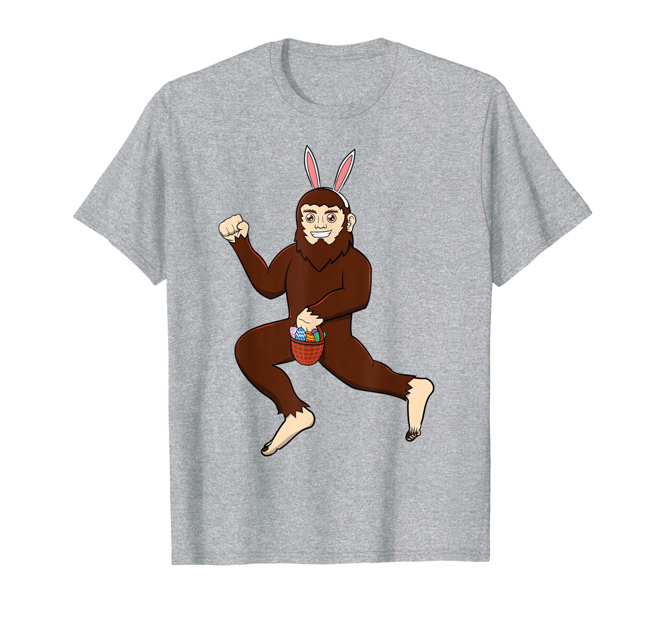 Easter Bigfoot Shirt Bunny Drawing Funny Rabbit Gift Idea