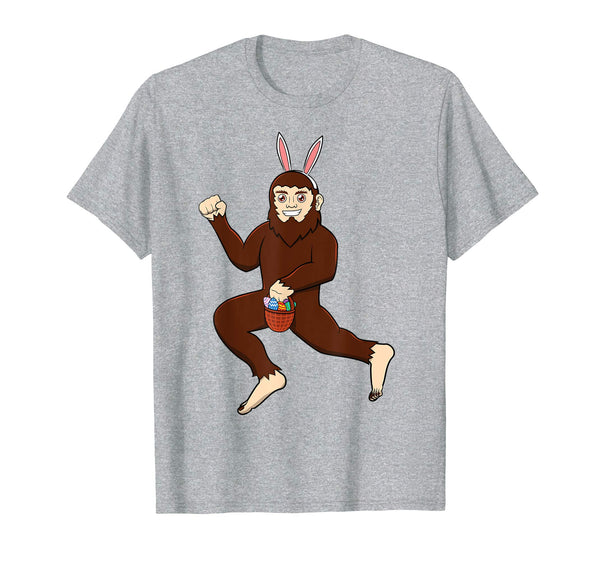Easter Bigfoot Shirt Bunny Drawing Funny Rabbit Gift Idea