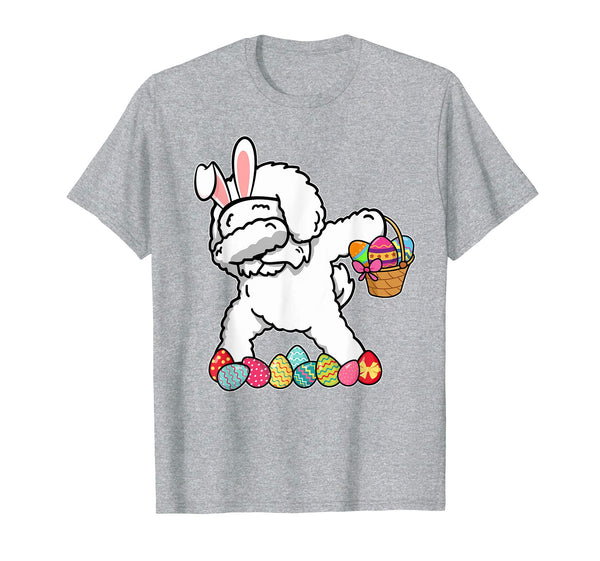 Bichons Frise Dabbing Easter Bunny Egg Basket Hunting Shirt