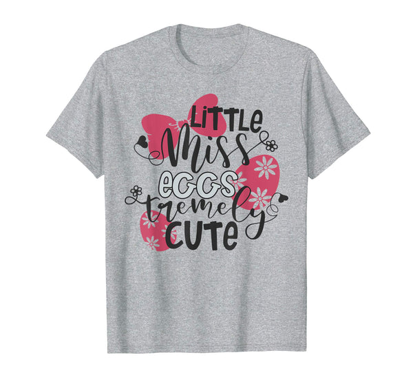 Easter Gifts T-Shirt Little Miss Eggstremely Cute Tee Kids