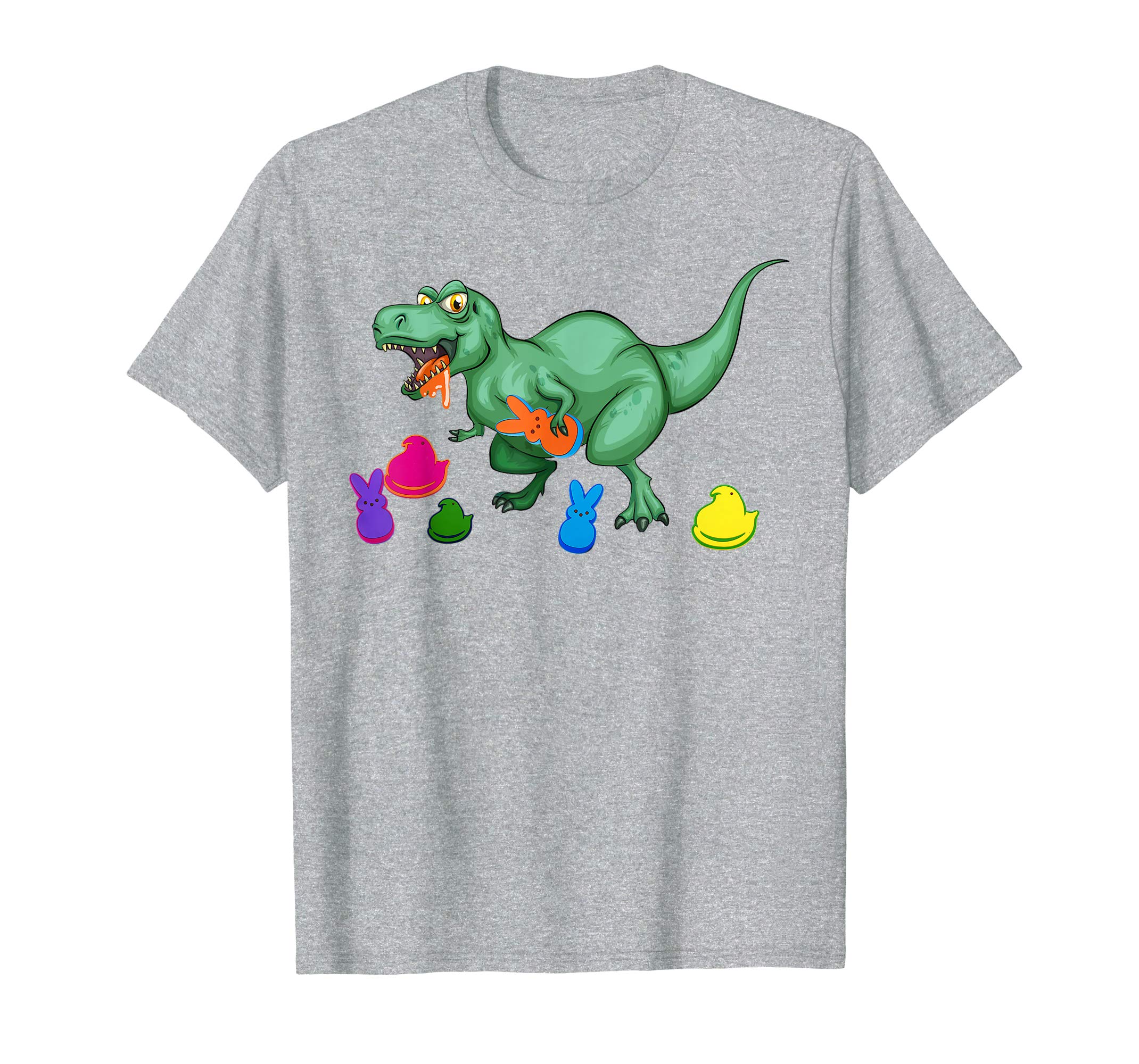 Easter T-rex Dinosaur Eat Peeps Shirt Easter Outfit Boy Kid