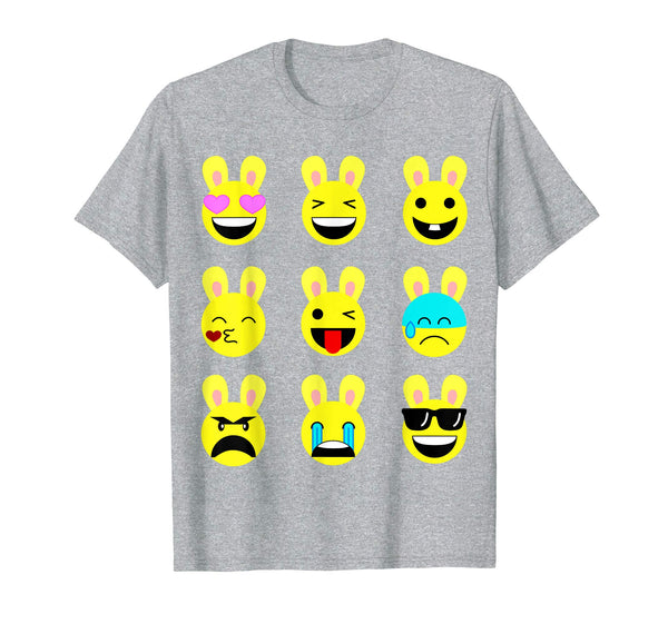 Cool Funny Emoticon Emojis Easter Bunny Tee Shirt Gift