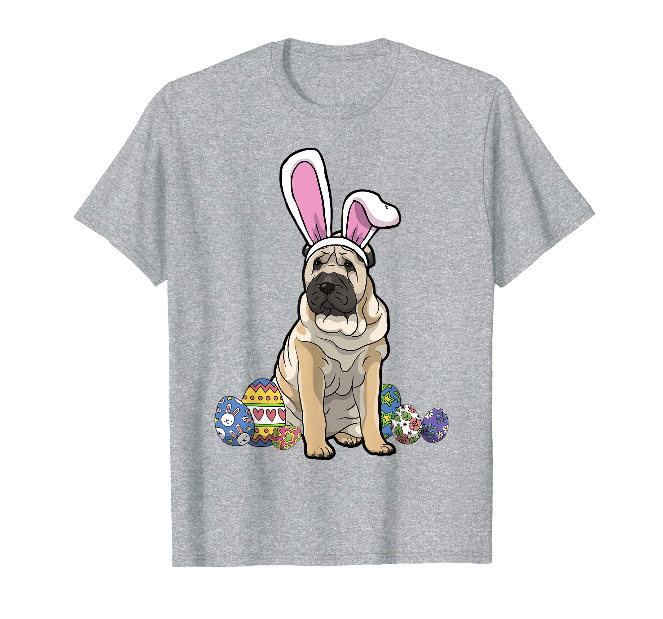 Chinese Shar-Pei Dressed As Easter Bunny Rabbit Ears T-Shirt