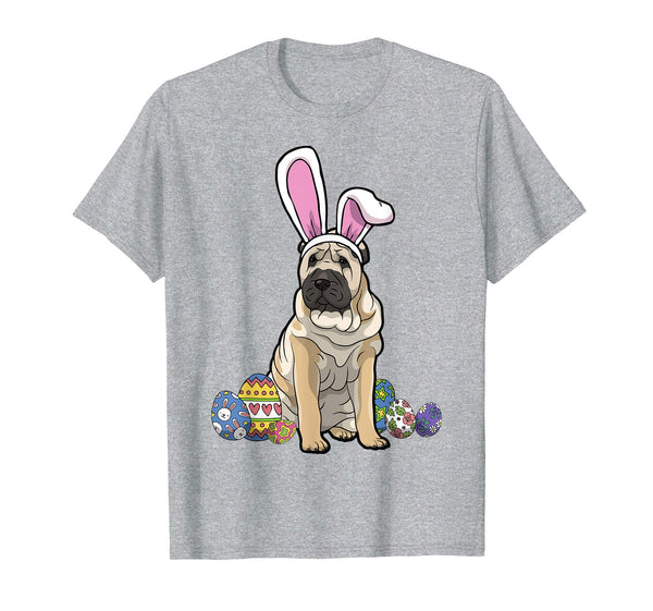 Chinese Shar-Pei Dressed As Easter Bunny Rabbit Ears T-Shirt