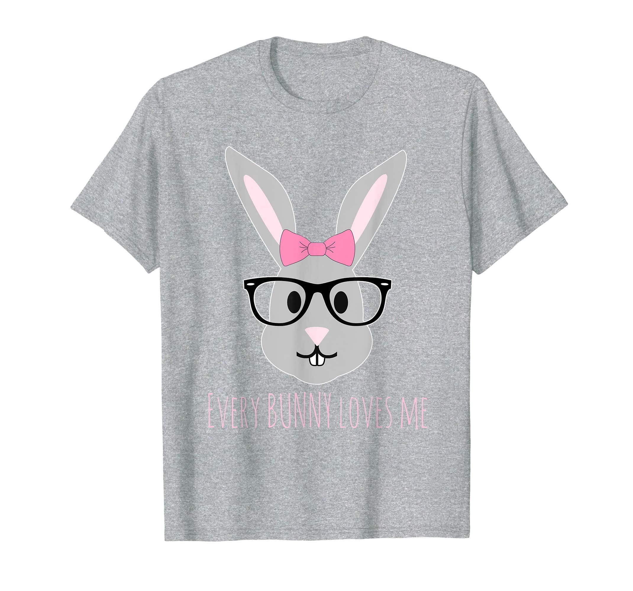 Happy Easter T-Shirt Cute Girl Bunny with Glasses TShirt