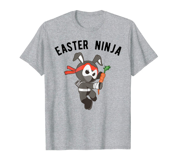 Easter Ninja Bunny T-Shirt, Martial Arts Rabbit Tee Apparel