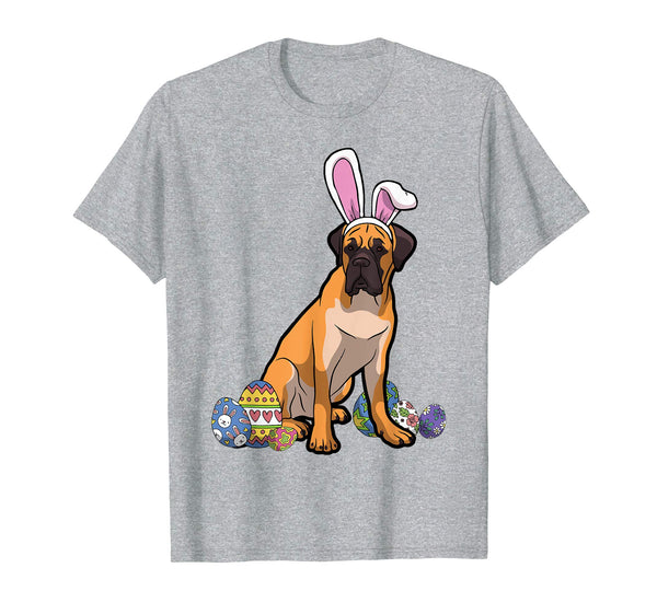 Mastiff Dressed As Easter Bunny With Rabbit Ears T-Shirt