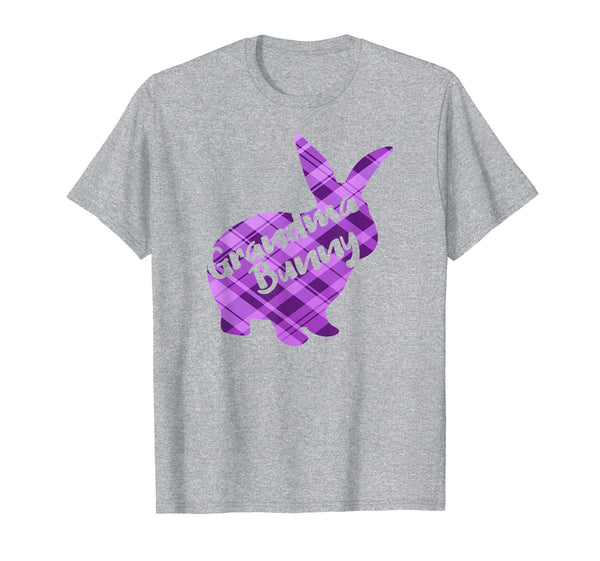 Grandma Bunny Rabbit Plaid Easter Spring Matching Shirt
