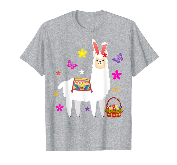 Funny Easter Llama with Bunny Ears T-Shirt Gift