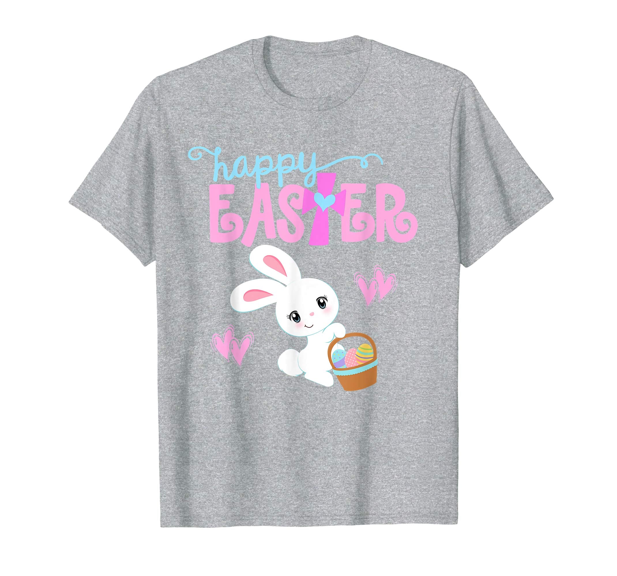 HAPPY EASTER Bunny Shirt Christian Love Jesus Shirt Girl Kid