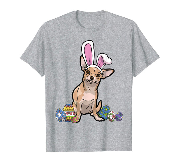 Chihuahua Dressed As Easter Bunny With Rabbit Ears T-Shirt