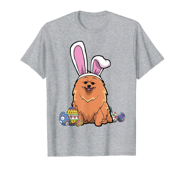 Pomeranian Dressed As Easter Bunny With Rabbit Ears T-Shirt