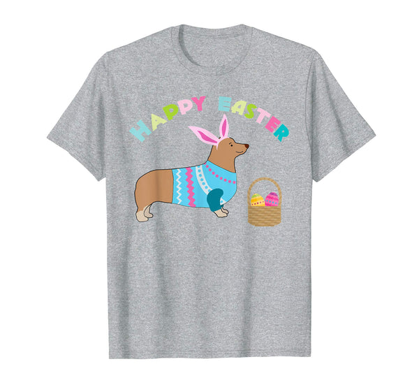 Corgi Easter T-shirt Pembroke Welsh Corgi in Dog Dress
