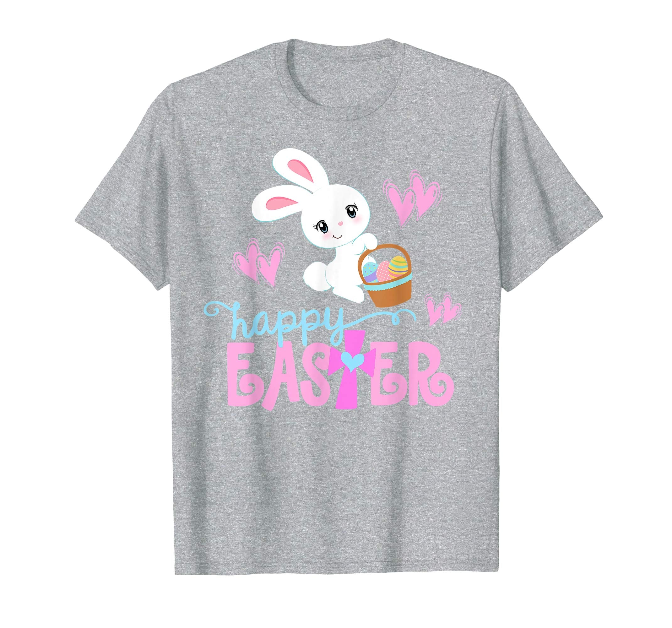 HAPPY EASTER Bunny Shirt Christian Love Jesus Shirt Girl Kid