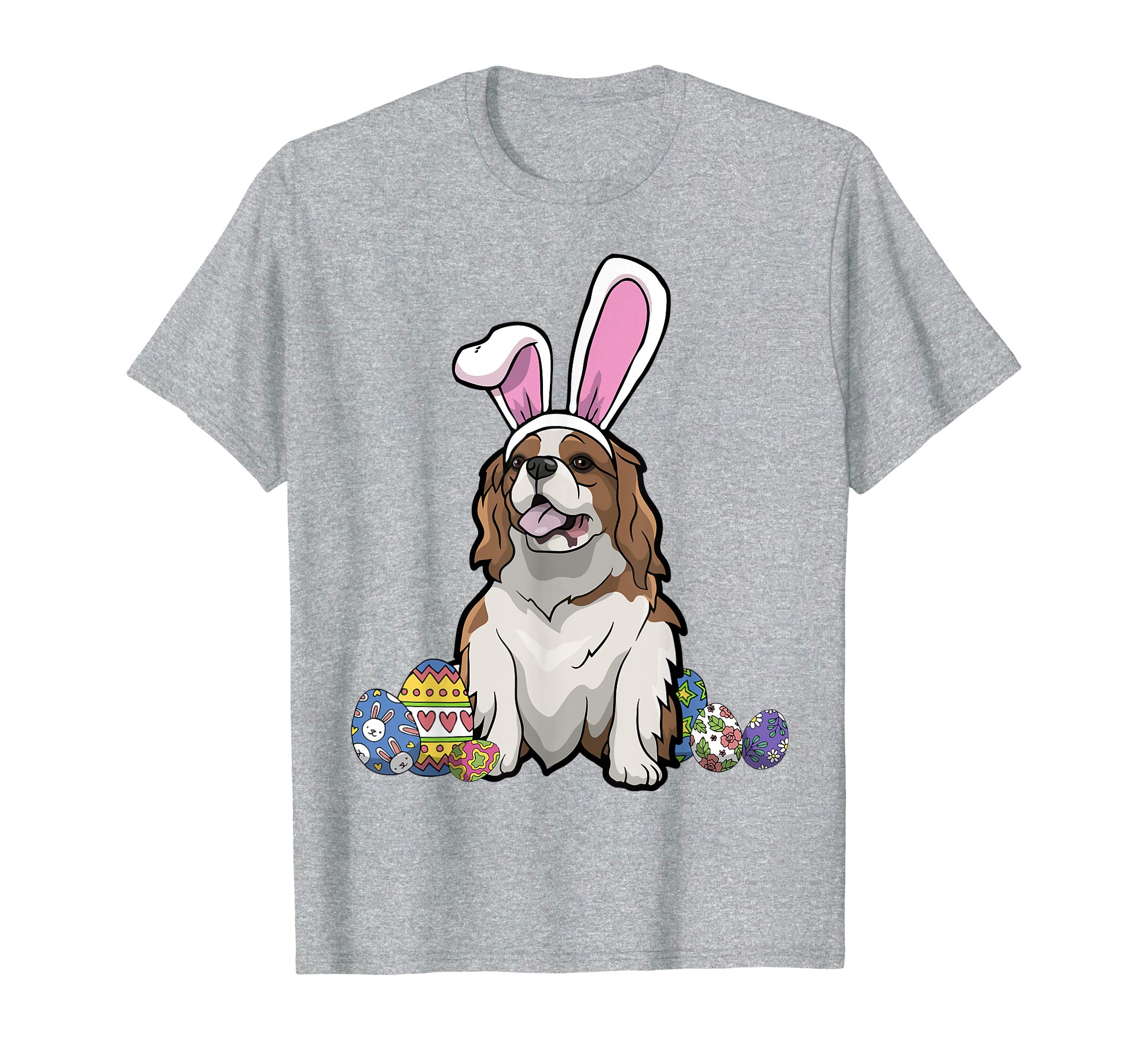 Spaniel Dressed As Easter Bunny With Rabbit Ears T-Shirt