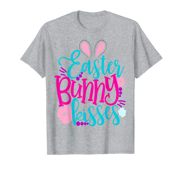Easter Bunny Kisses Easter Shirt Cute Kids Lips School Girls
