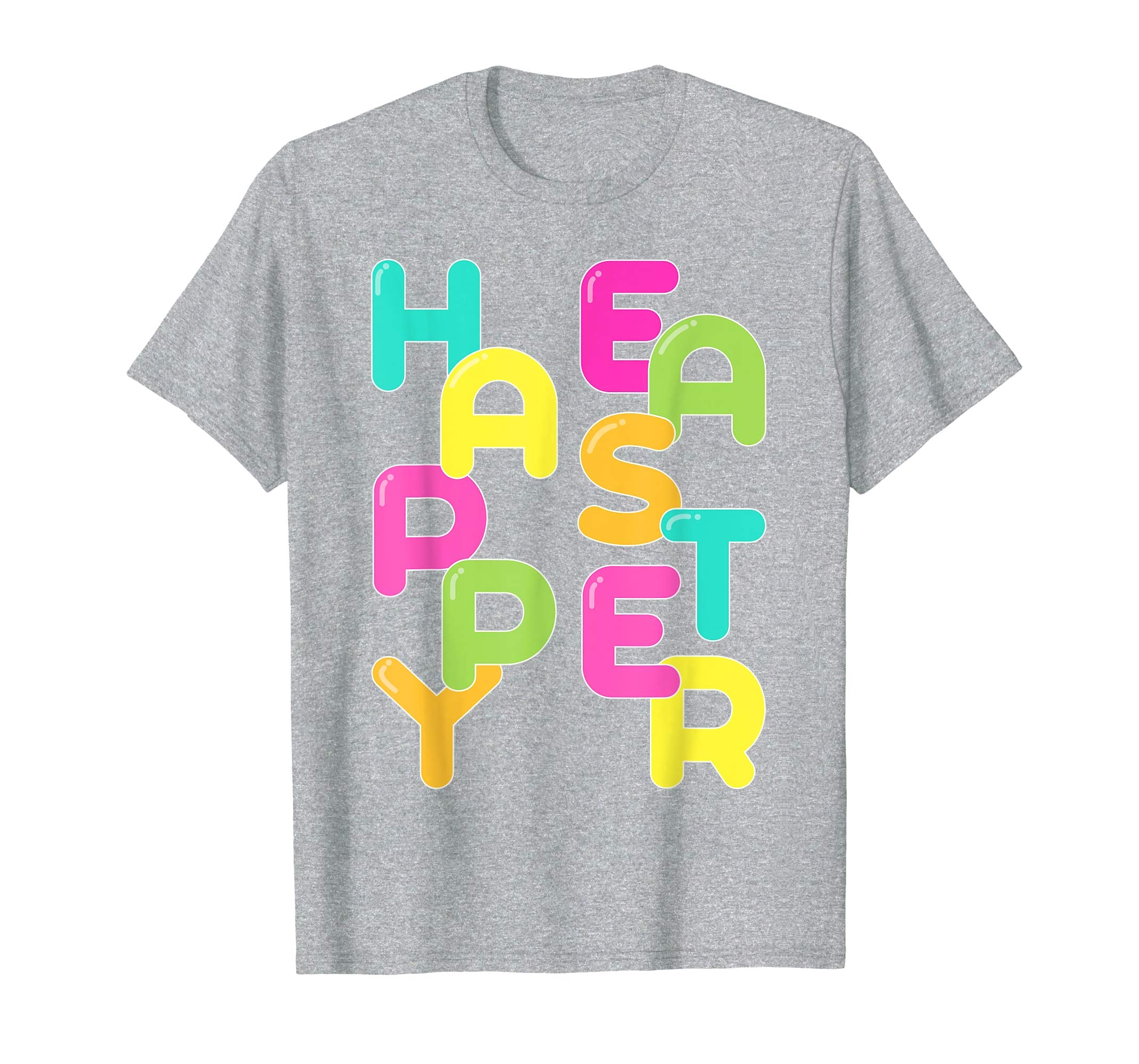 Happy Easter Shirt Colorful Letters Easter Gift