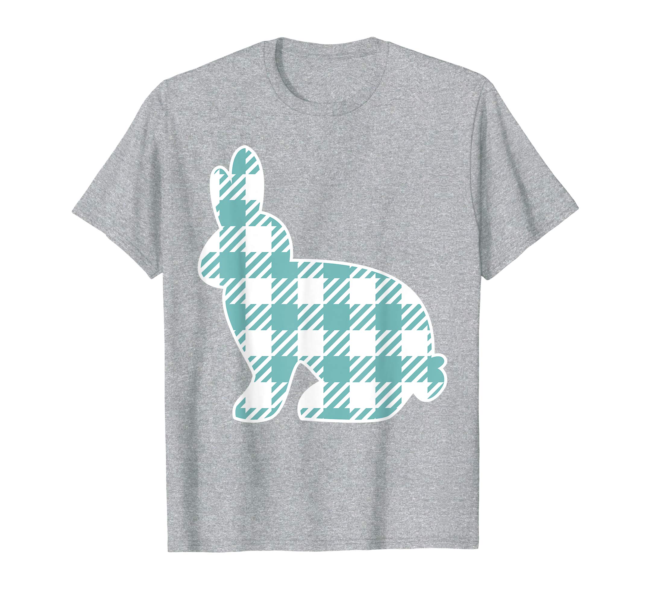 Buffalo Plaid Easter Bunny Shirt for Boys Men Kids Rabbit