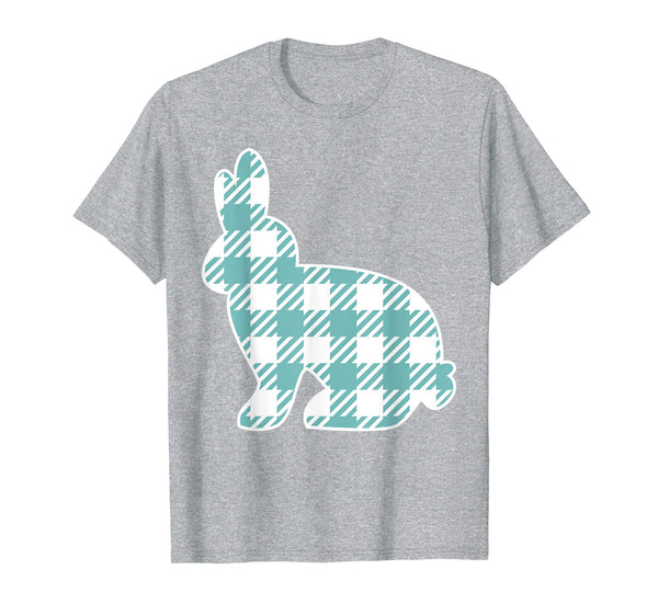 Buffalo Plaid Easter Bunny Shirt for Boys Men Kids Rabbit