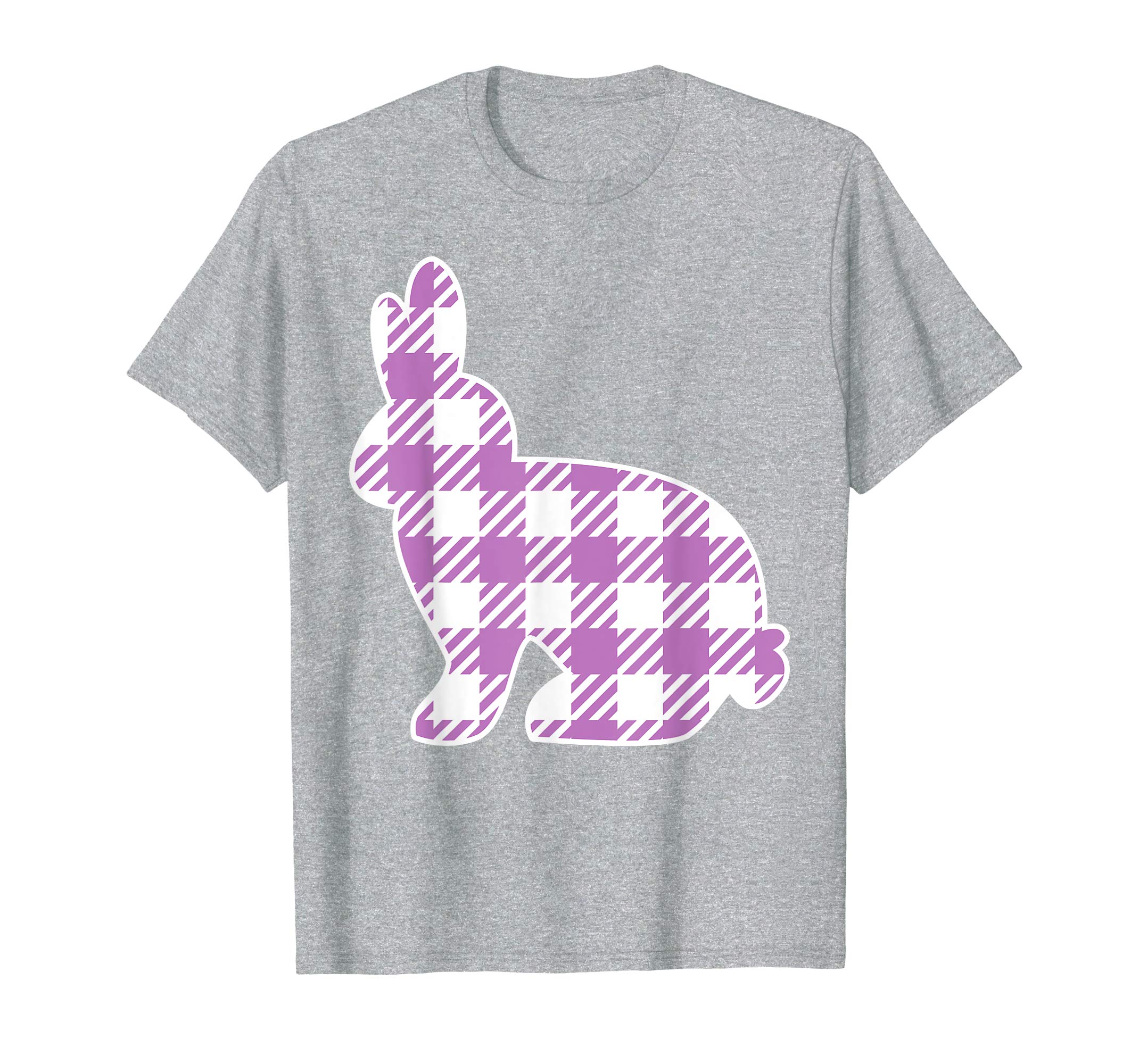 Buffalo Plaid Easter Bunny Shirt for Girls Women Kids Rabbit