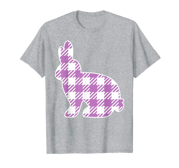 Buffalo Plaid Easter Bunny Shirt for Girls Women Kids Rabbit