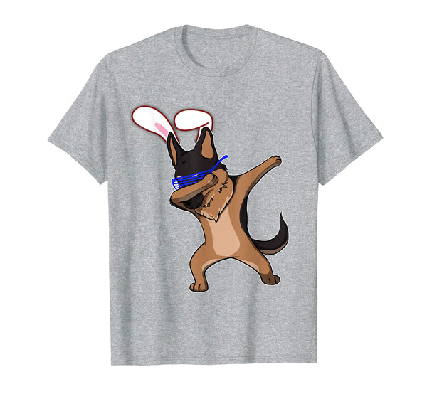 Easter Bunny Dabbing German Shepherd Dog Tshirt Rabbit Ears