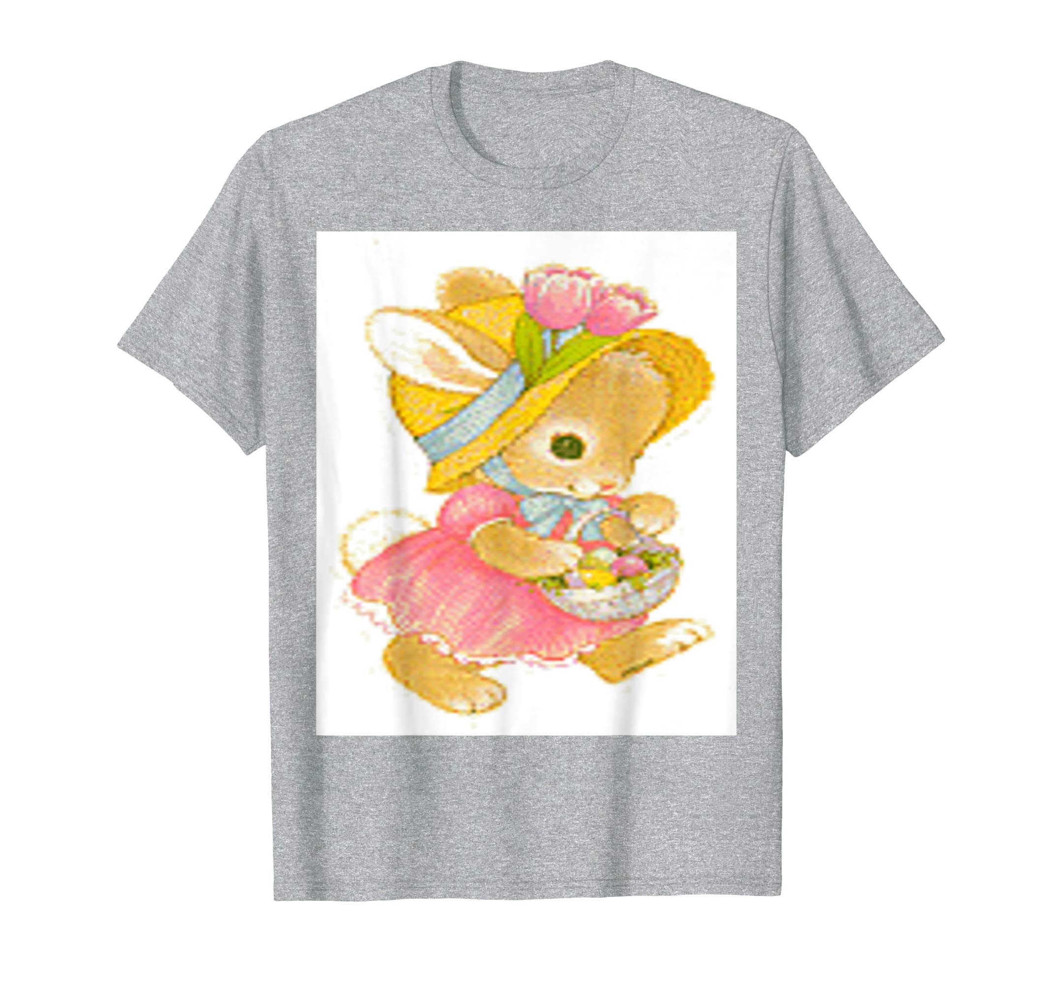 Vintage Cute Easter Day Bunny Standard T Shirt