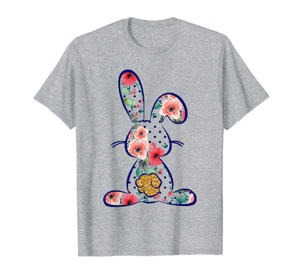 Floral Bunny Easter egg shirt gift for men women kids