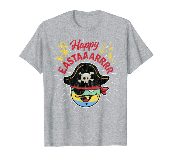 Happy Eastaaarrrr Pirate Dyed Egg Easter Funny T-Shirt
