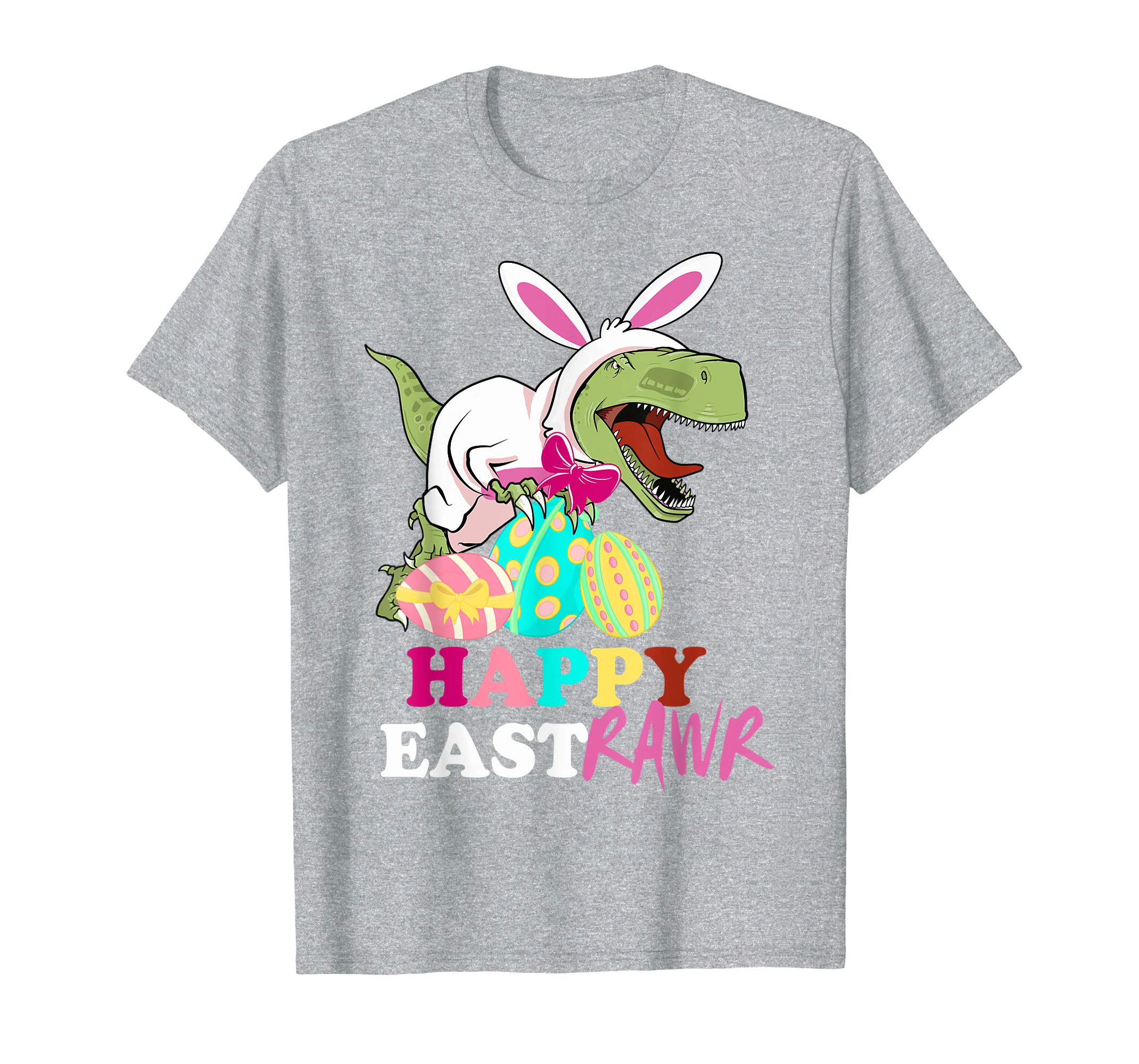Funny Easter T rex Dino Eggs Happy Eastraw Kids Boys Tshirt