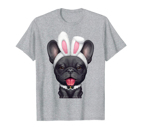Black French Bulldog in the Easter Bunny Costume T-Shirt