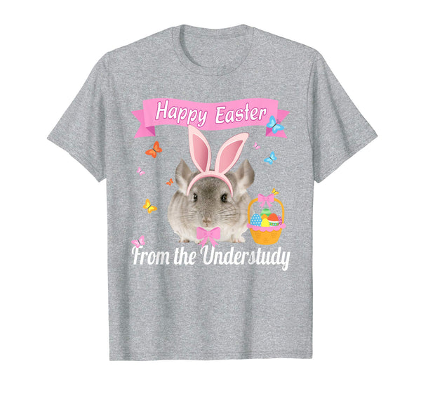 Easter Bunny Tshirt Girls Funny Chinchilla Understudy