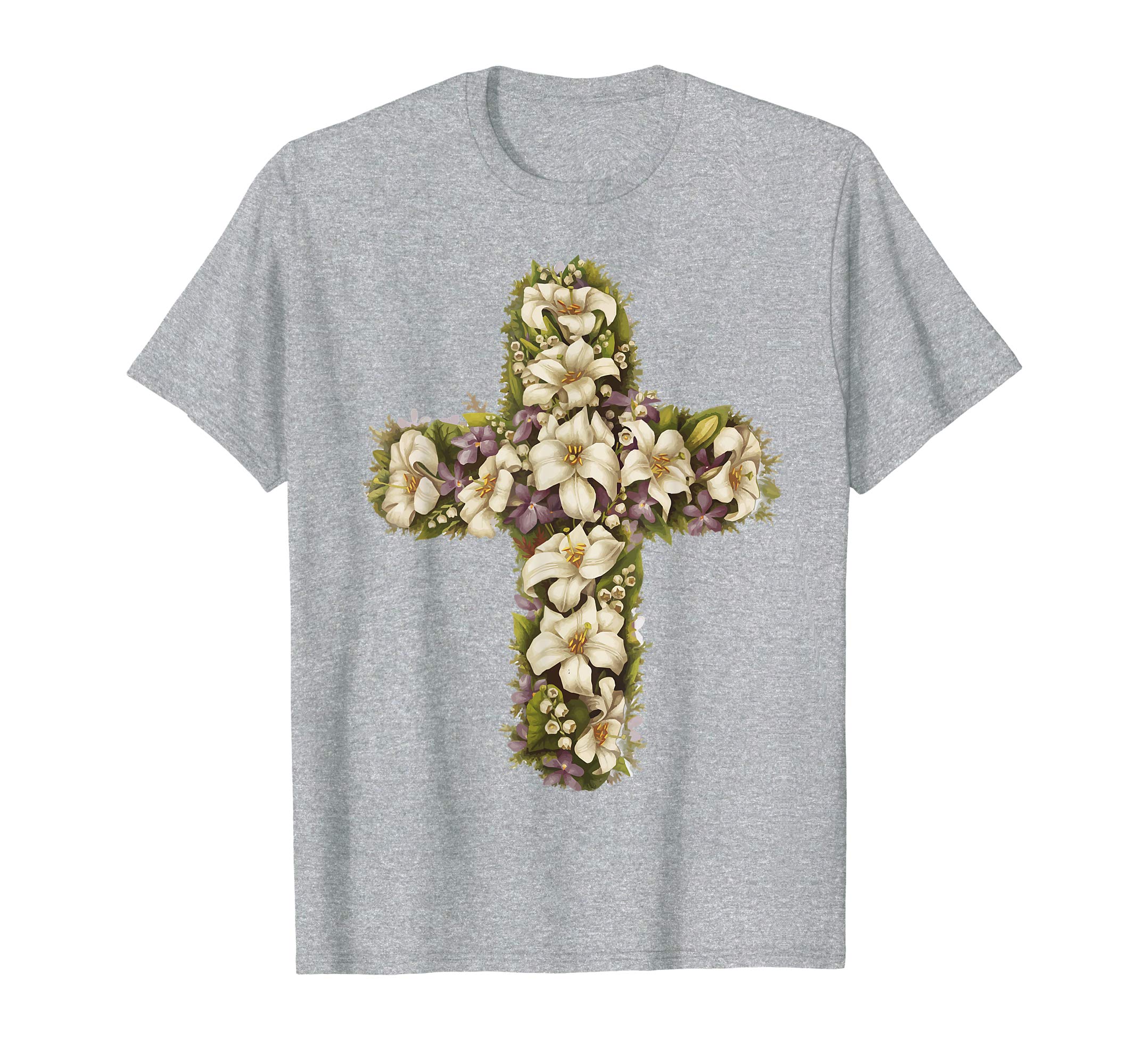 Easter Shirts for Women Lily Cross Catholic Easter Gifts