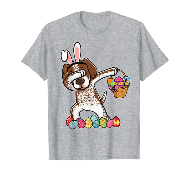 German Shorthaired Pointer Dabbing Easter Bunny Egg T-Shirt