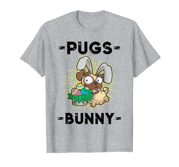 Dog Easter Egg Hunter Pugs Bunny T-Shirt Gift for Girl &amp; Boy