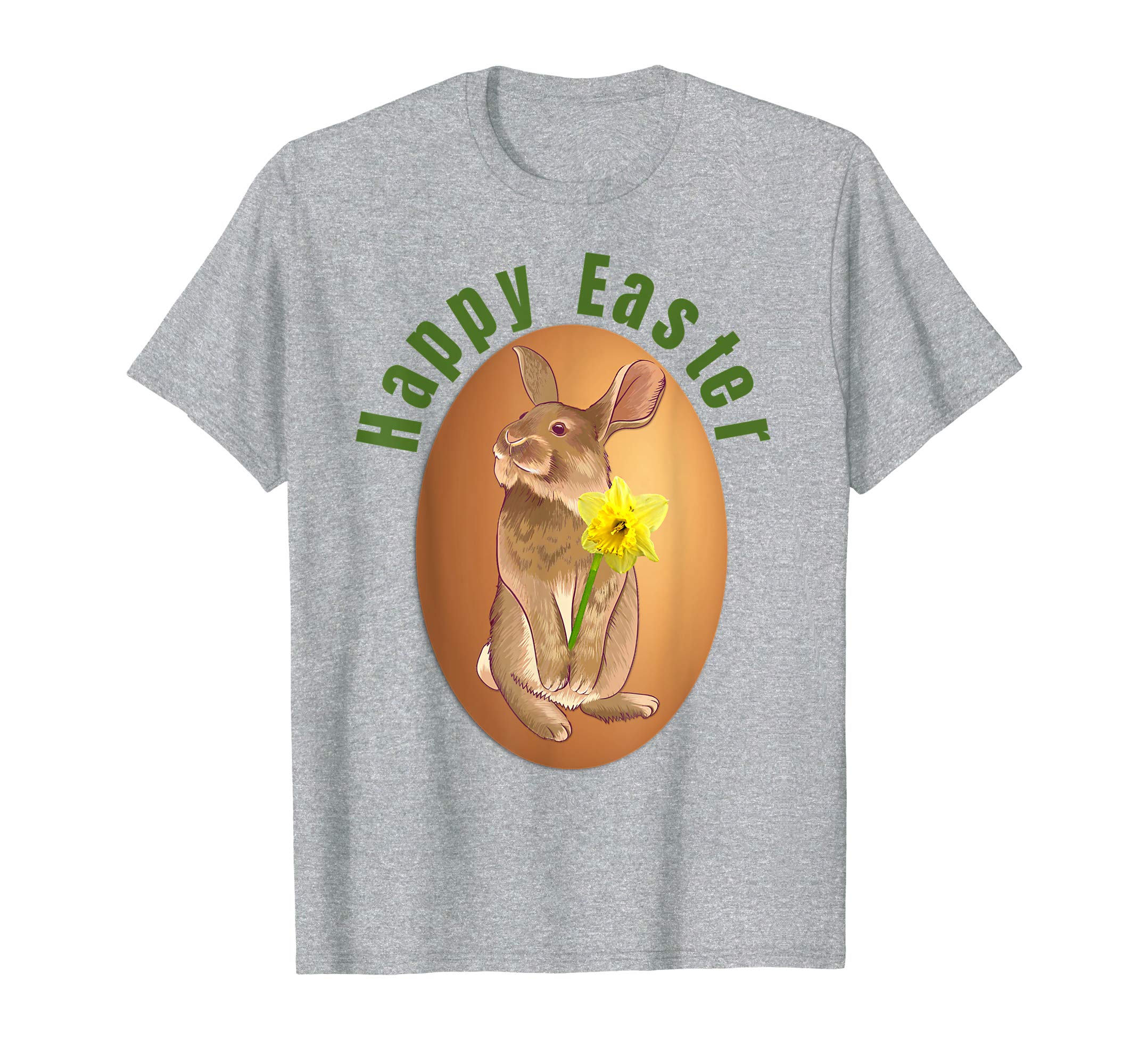 Bunny Rabbit & daffodil spring flower Happy Easter T shirt