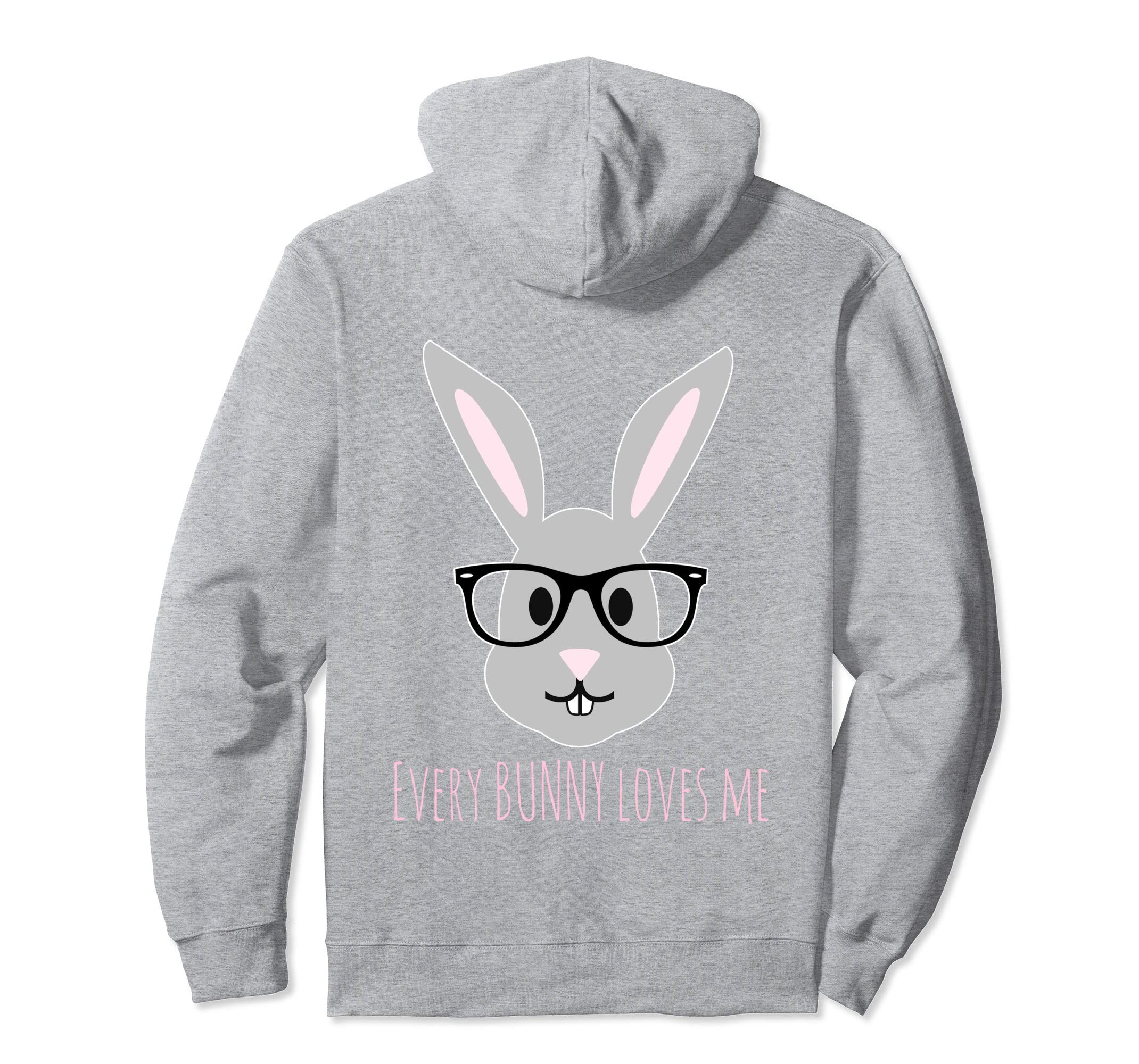 Happy Easter Shirt Bunny Head with Glasses Hoody Hoodie