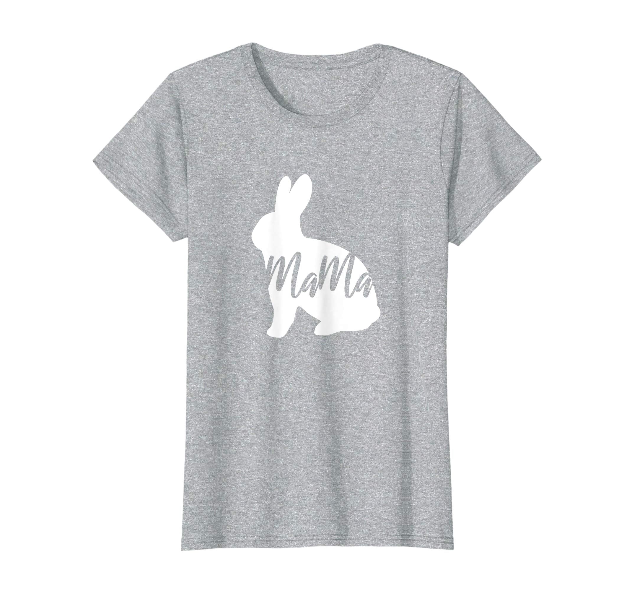 Womens Mama Bunny T Shirt Easter Family Matching Cute Gift for Mom