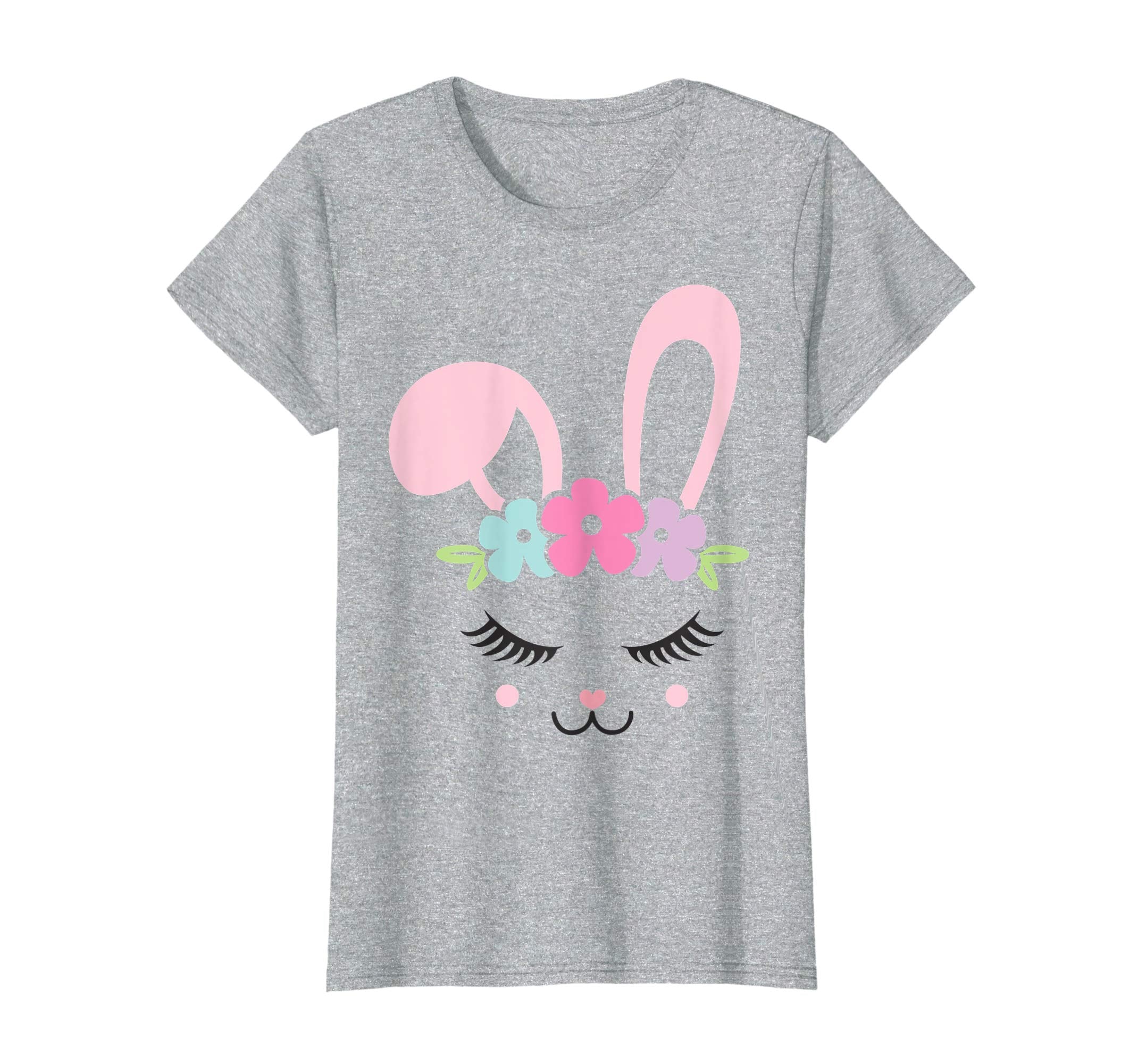 Floral Bunny Face Cute Rabbit Easter Gift Shirt