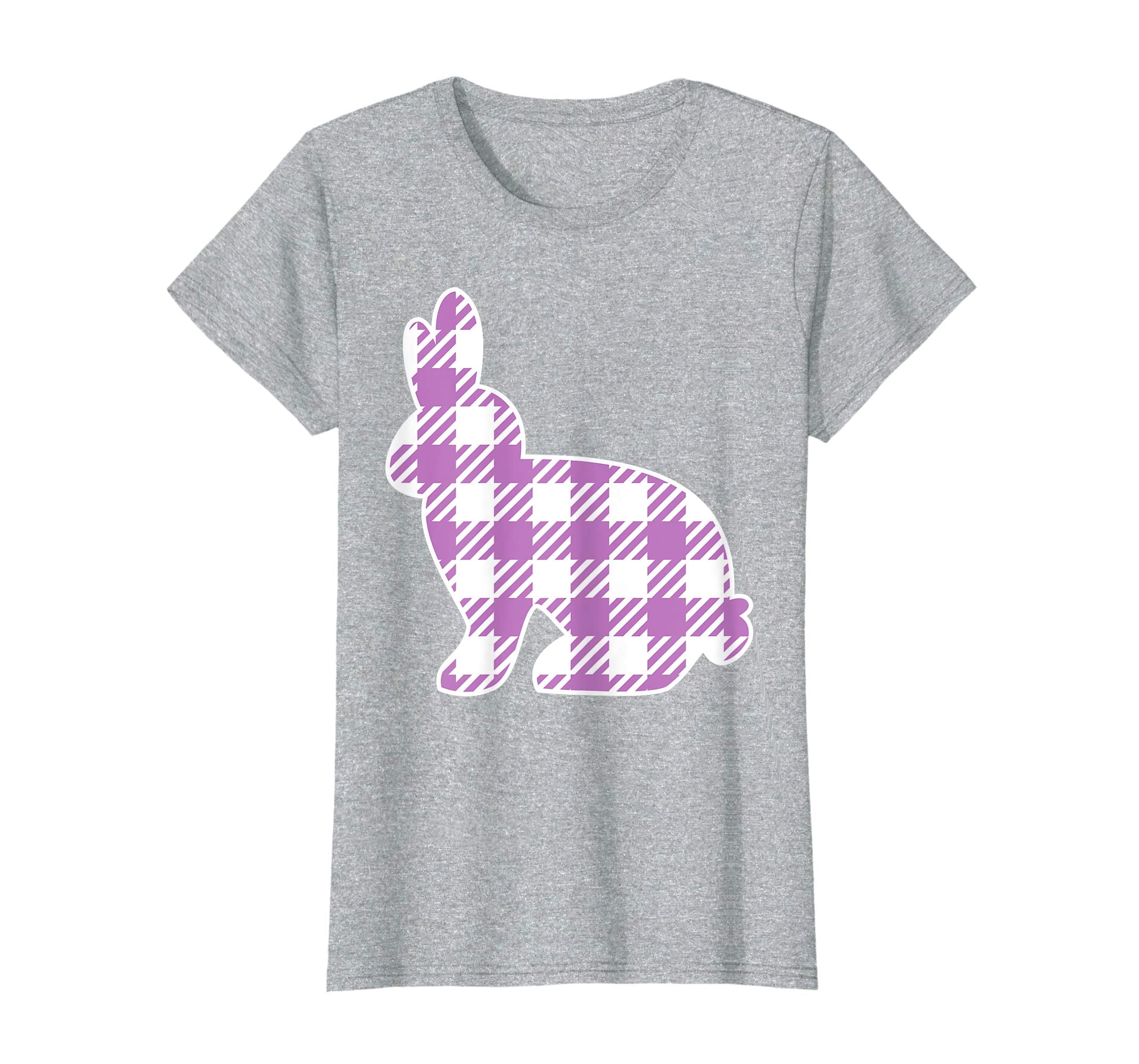Buffalo Plaid Easter Bunny Shirt for Girls Women Kids Rabbit