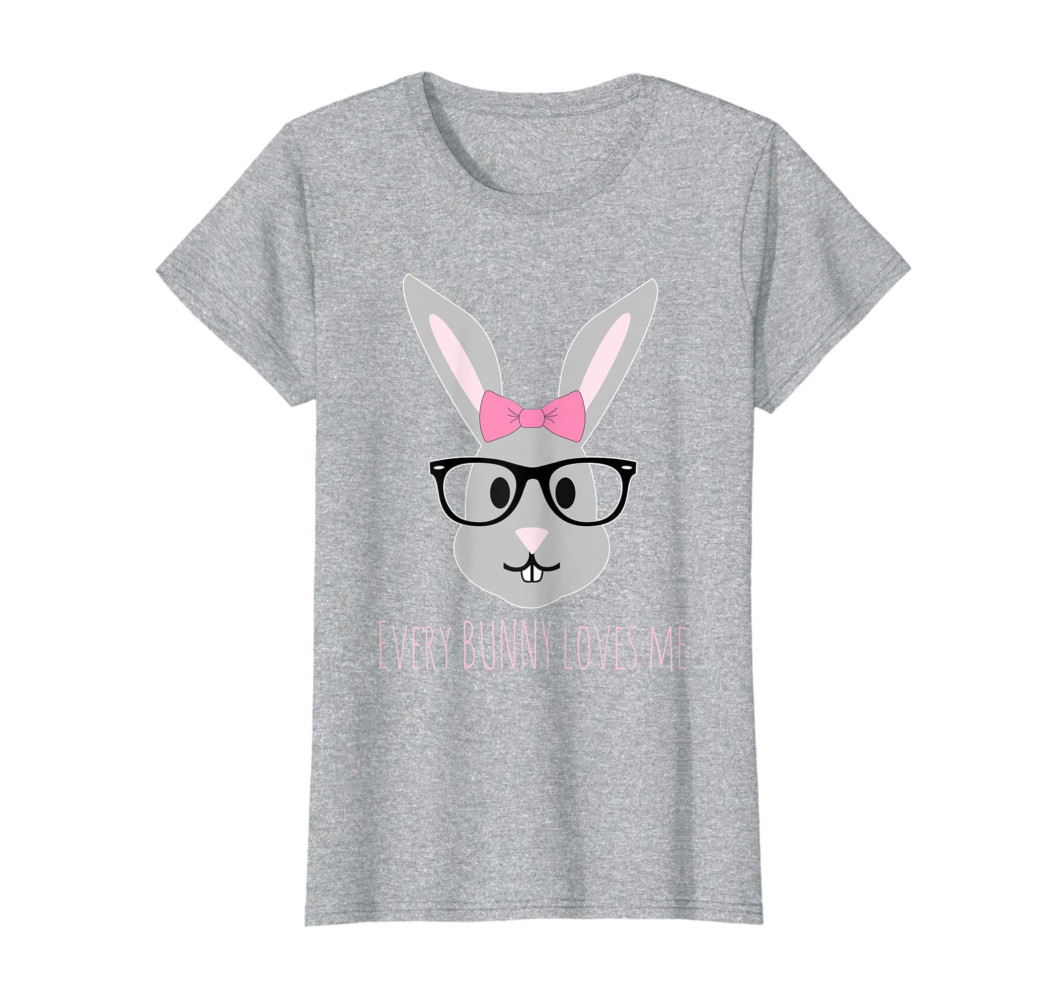 Happy Easter T-Shirt Cute Girl Bunny with Glasses TShirt