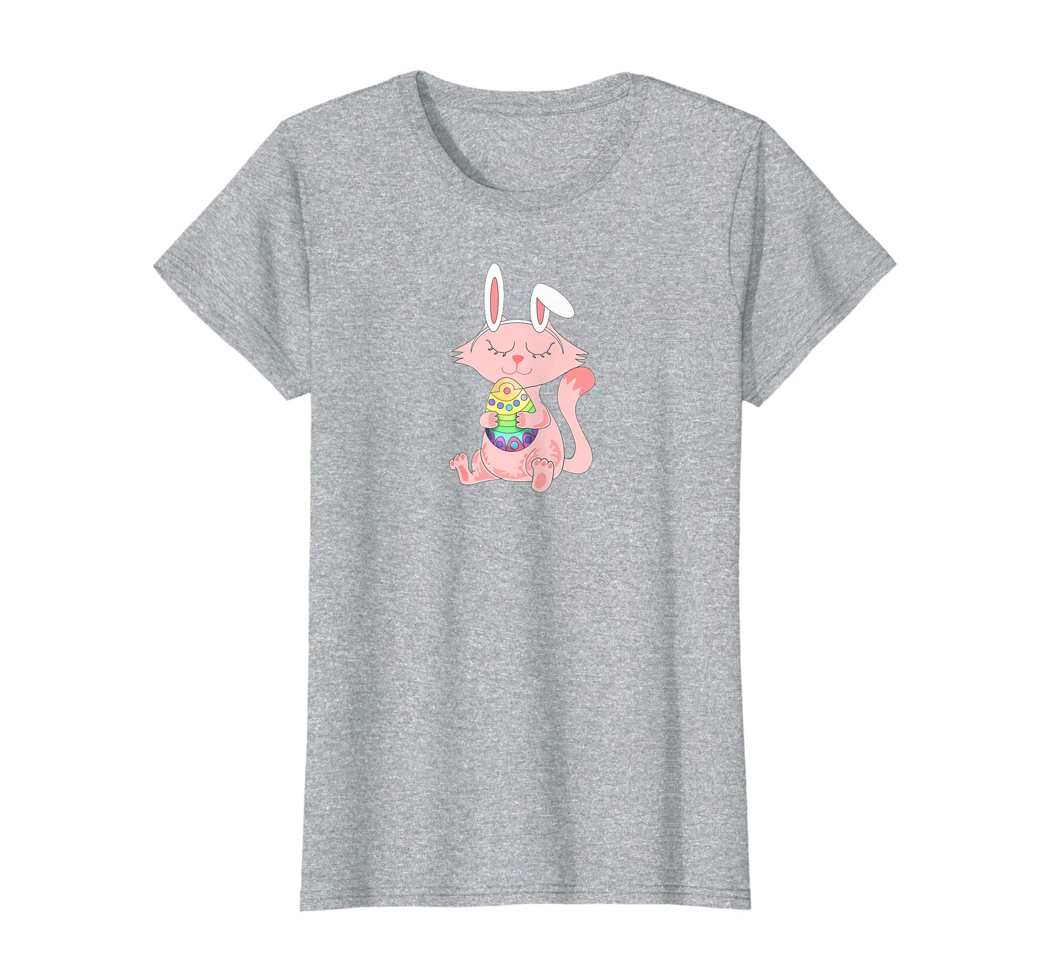 Cute Fun Easter Bunny Cat t-shirt 2019 unisex kids easteregg