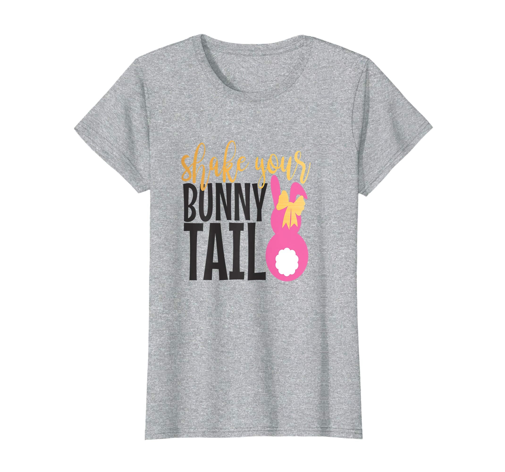 Womens Shake Your Bunny Tail-Cute Easter Celebration Shirt for Her