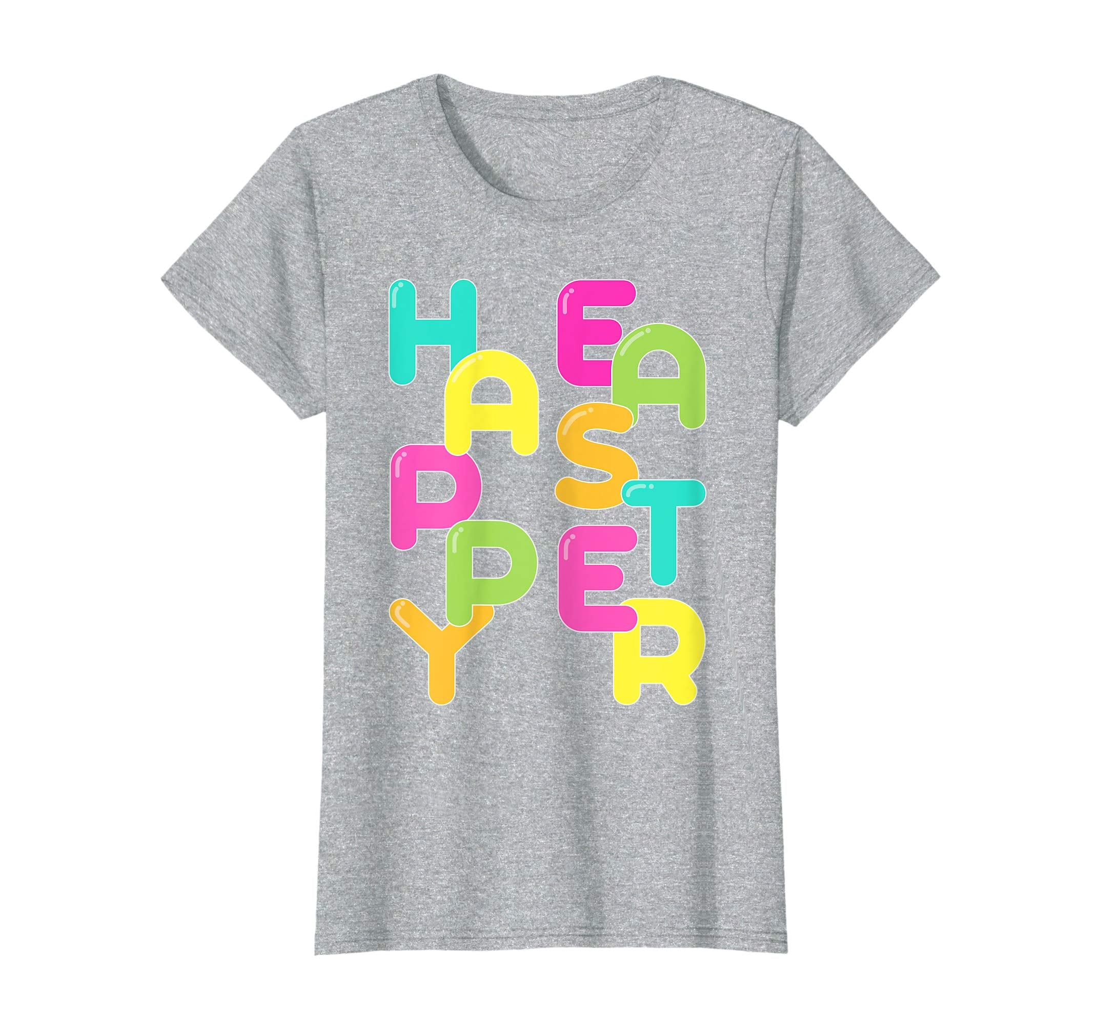 Happy Easter Shirt Colorful Letters Easter Gift