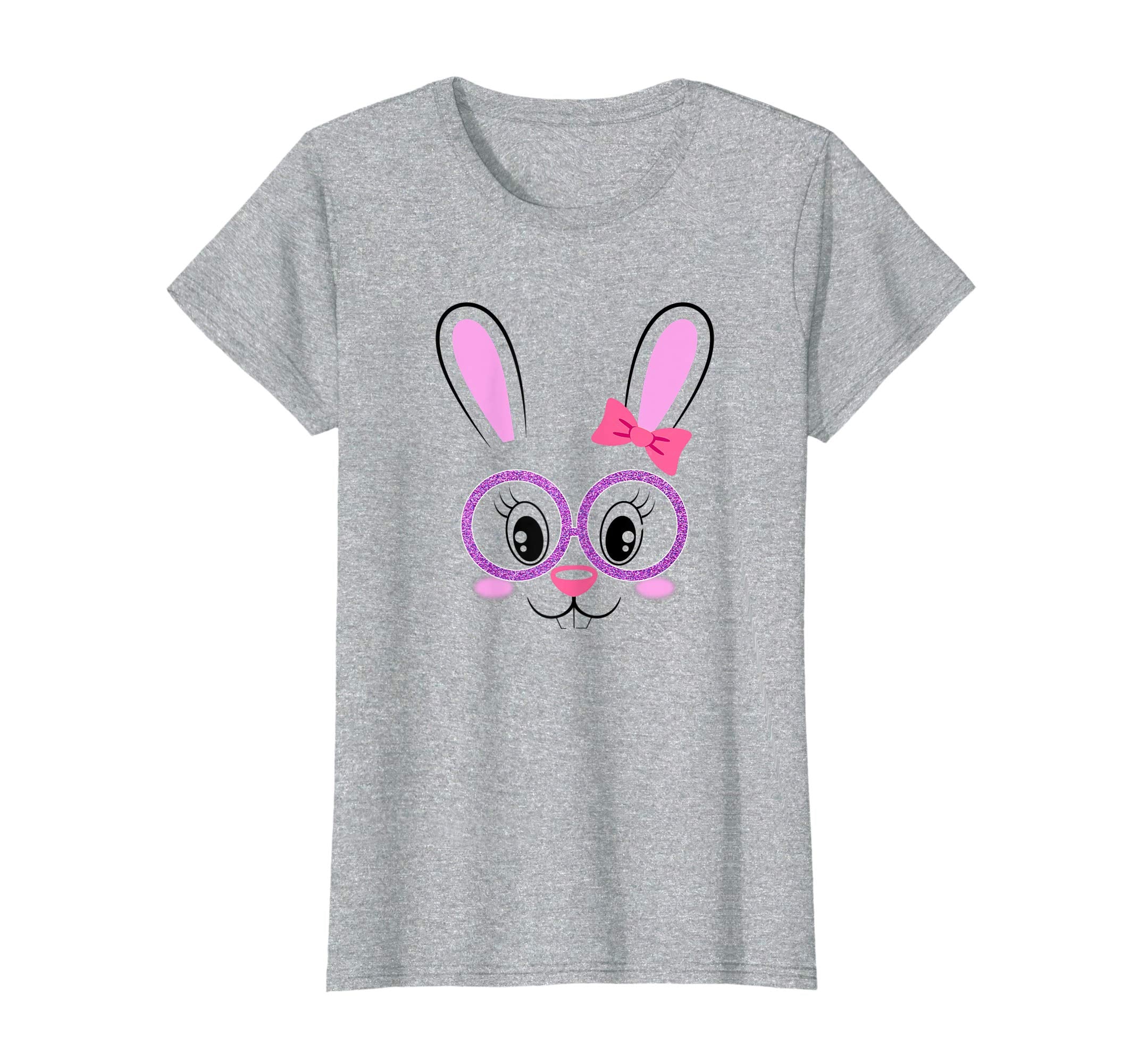Easter Bunny Shirt Funny Happy Easter Girl bunny Face Gift